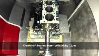 Complete machining of crankcases on a fullyautomatic Heckert manufacturing system [upl. by Eisso716]