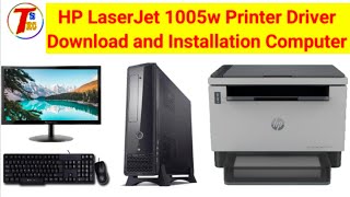 How To Download amp Install HP LaserJet Tank MFP 1005 1005w1005n Printer  Driver Installation 100 [upl. by Asquith646]