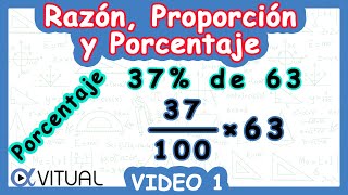 Razón Proporción y Porcentaje  Video 1  ACT Preálgebra [upl. by Eillen]