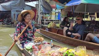 Damnoen Saduak Thailands Floating Market Adventure 8K Ultra HD [upl. by Aniuqahs173]