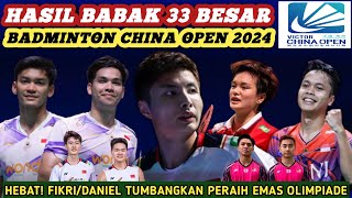 KEJUTAN TERCIPTA Hasil Semua Sektor 32 Besar Badminton China Open 2024 Hari Ini [upl. by Warms]