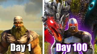 100 Days as a MASTER TAMER on Ark Survival Evolved Crystal Isles [upl. by Nevram]