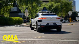 First look at Uber’s new selfdriving cars l GMA [upl. by Ledoux]