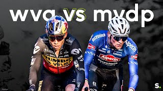 11 om van te snoepen de duels tussen Wout van Aert en Mathieu van der Poel in het veld 20222023 [upl. by Yleek]