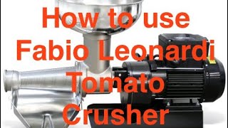 How to use the Fabio Leonardi tomato crusher [upl. by Blondell]