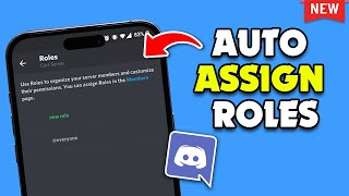 How To Auto Assign Roles In Discord Mobile [upl. by Upali]