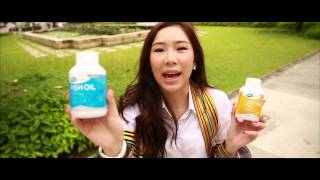 สูตรดูแลสมองของแอ๋ม  ขอบคุณ MEGA We Care  Fish oil and Lecithin [upl. by Ellehcim]