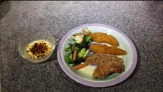 Low Carb Breading Chicken Frozen then Baked amp Fried [upl. by Genaro]