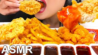 EATING POPEYES FRIED CHICKEN amp FRIED SHRIMP  MUKBANG  FOOD SOUNDS [upl. by Fortuna427]