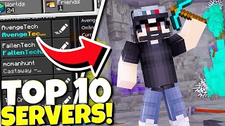 Top 10 BEST Servers For Minecraft Bedrock 120 Xbox One PS4 MCPE Windows 10 [upl. by Eixor]