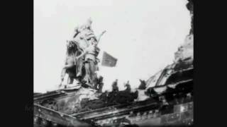 Soviet Flag over the Reichstag Building 1945 [upl. by Akemehs139]