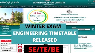 Pune University Engineering Timetables Released 2022 🔥 SPPU Winter Exam Timetables Updates [upl. by Sivat737]