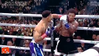 GERVONTA DAVIS VS ROLANDO ROMERO KNOCKOUT HIGHLIGHT IN A SLOW MOTION VIDEO [upl. by Pietrek]