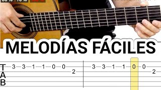 Melodías y canciones para guitarra fáciles tocar guitarra fácil acústica guitarraviva [upl. by Cirilo]