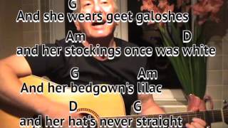 Cushie Butterfield Geordie song cover GUITAR LESSON playalong with easy chords and lyrics [upl. by Sension]