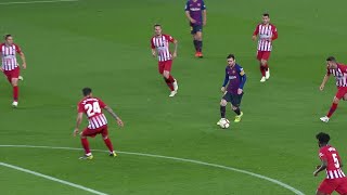 Lionel Messi vs Atletico Madrid Home 201819 1080i HD [upl. by Ahsha]