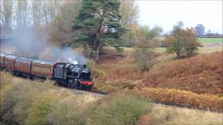 SEVERN VALLEY RAILWAY 30 10 2011 STANIER 260 No 42968 hdvd 1wmv [upl. by Lednek]