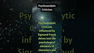 Psychoanalytic Criticism [upl. by Emlynne663]