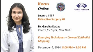 Corneal Epithelial Mapping Dr Garvita Dabas Wednesday Dec 4 800 PM [upl. by Akirdnuhs]