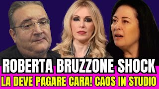 CASO PAGANELLI ROBERTA BRUZZONE SHOCK LA DEVE PAGARE CARA LITE VIOLENTA IN STUDIO [upl. by Gaynor]