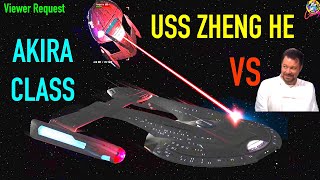 USS Zheng He VS Akira Class 18 Torpedo Launchers  Both Ways  Star Trek Starship Battles [upl. by Saerdna]