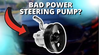 SYMPTOMS OF A BAD POWER STEERING PUMP [upl. by Enimaj]