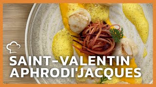 Recette SaintValentin  AphrodiJacques et carotte au gingembre [upl. by Circosta3]