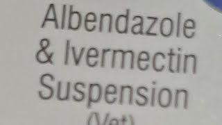 Albendazole amp Ivermectin Suspension Vet [upl. by Sorac850]