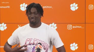 Clemson cornerback on his crazy interception against Virginia Tech [upl. by Klemens]