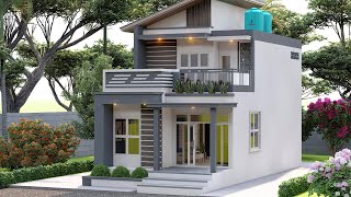 Its very special Beautiful and Luxury 3 Bedroom Small House Special House Design 6x12 meters [upl. by Jamey]