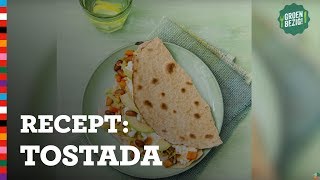 Recept tostada met bonen en groente [upl. by Ellednahs]