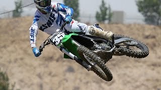 2015 Kawasaki KX250F First Ride  MotoUSA [upl. by Tollmann]