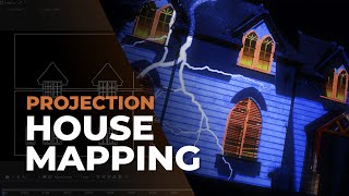 House Projection Mapping Tutorial 55 Video Mapping with After Effects [upl. by Ailefo285]