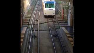 Funicolare Mergellina corsa diretta stazione incrocio San Gioacchino [upl. by Nalla873]