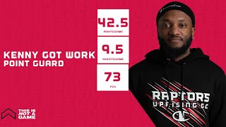 Kenny Got Work Goes Off For 425 PPG  Raptors Uprising GC Moves To 130 [upl. by Samira]