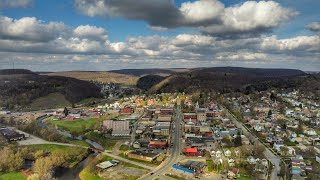 Ridgway Elk county Pa aerial video [upl. by Tiffy]