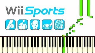 WII SPORTS THEME  Piano Tutorial [upl. by Neersan]