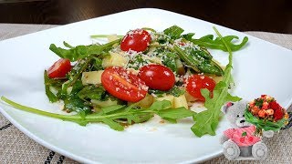 Салат с Моцареллой и Рукколой🥗 и Тимбал из Авокадо и Тунца🥦🍎🥑 [upl. by Maclay]