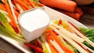 Crudités con aderezo de yogur [upl. by Yesllek]