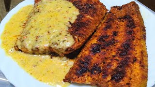 Grill Fish with Lemon butter sauce l No fry Healthy fish Recipe l The Quirk Flavors [upl. by Moise]