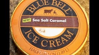 Blue Bell Sea Salt Caramel Ice Cream Review [upl. by Adorne284]