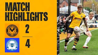 HIGHLIGHTS  Newport County 24 Peterborough United [upl. by Felicie]