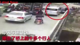 Driver mows down 11 people [upl. by Yunfei588]