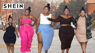 SHEIN plus size HAUL  Transitioning to Fall 2023 [upl. by Cohla]