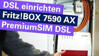 DSLAnschluss einrichten mit AVM FritzBOX 7590 AX SchrittfürSchritt Anleitung für Einsteiger [upl. by Anair]