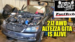 AWD 2JZ ALTEZZA GITA FIRST TEST [upl. by Dominy]