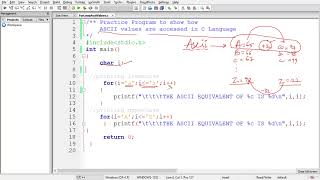 57 Practice Program Accessing ASCII values using for Loop [upl. by Kumar]