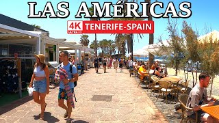 TENERIFE  PLAYA DE LAS AMÉRICAS  This is what it Actually looks ☀️ 4K Walk ● August 2024 [upl. by Eyr]