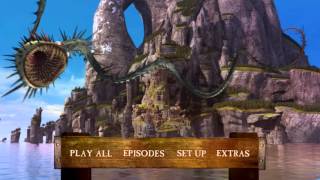 Dragons Riders of Berk  Part I amp Part II DVD Menu [upl. by Nordin]