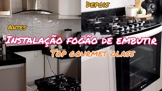 COMO INSTALAR FOGÃO DE EMBUTIR ATLAS TOP GOURMET GLASS  DICAS DE INSTALAÇÃO  MEDIDAS NECESSÁRIAS [upl. by Syla]